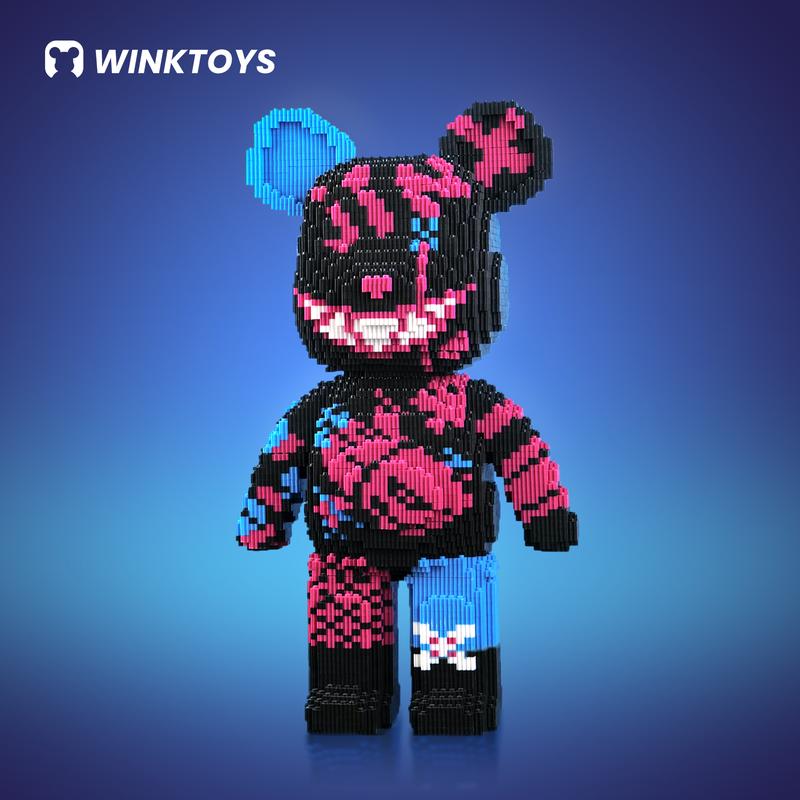 

[02]Jinx Bear,Bear Building Block,Winktoys building block,Bear Toys,Birthday Gift,Educational,Boy,Girl,Trend Decoration,Cool Gifts Jinx Bear
