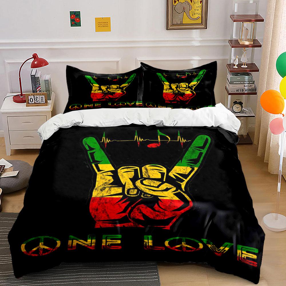 Multicolor Peace Hand Graphic. Bedding Sets Duvet Cover Sets Duvet Covers Pillowcases(1 * Duvet Cover 2 * Pillowcases Without Duvet Insert)