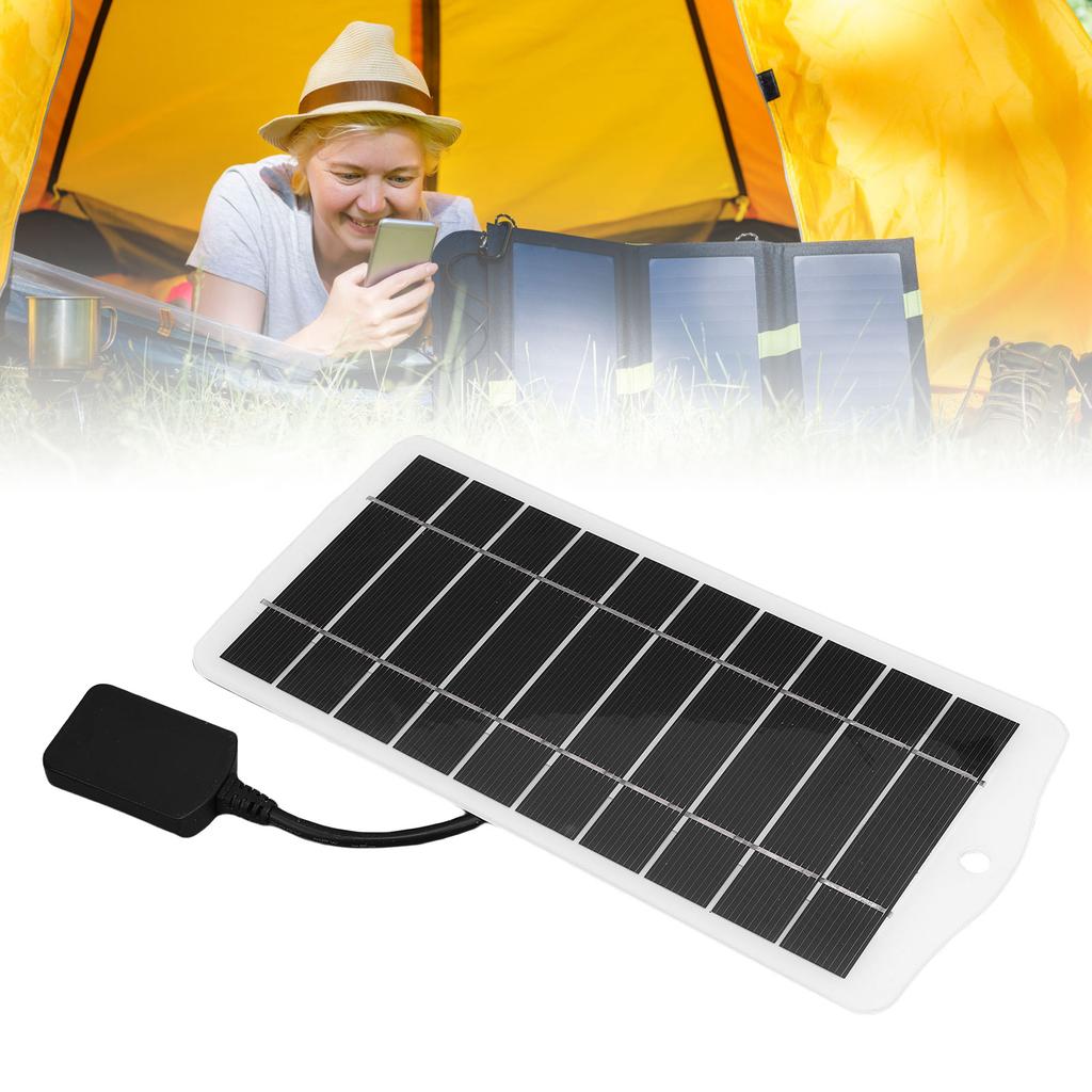5W Monocrystalline Solar Panel USB Solar   Solar Phone   for Outdoor Camping Travel
