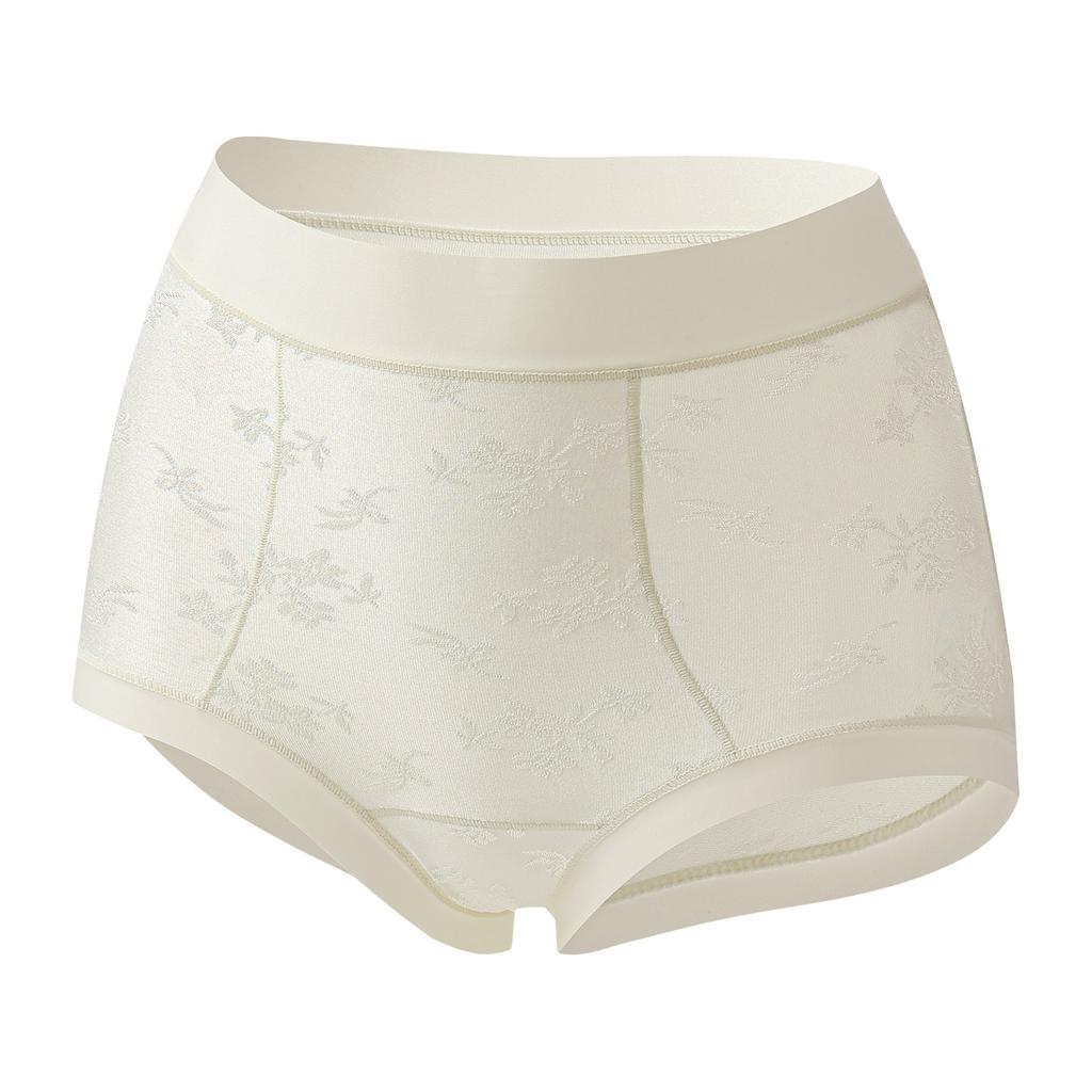 Damen Frühling Sommer Neu Chinesisch Relief Jacquard Dünn Sexy Atmungsaktiv Po-Hebend Bauch Hohe Taille Spurlos Unterwäsche