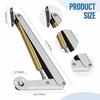 2Pcs Heavy Duty Gas Struts,60N-200N Soft Close Lid Support Hinges,Lid Stay,Gas Shocks Springs, Auto Slow Lowering Lid Lifters