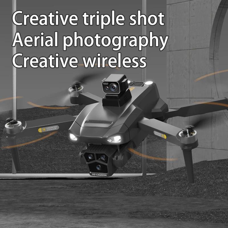 New P20 Drone 4K Professional Aerial Photography ESC HD 3 Cameras Brushless GPS Positioning Laser Obstacle Avoidance RC  Quadcopter 4KM Toy Gift