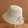 Breathable Fisherman Hat Solid Color Wide Brim Sun Hat Simple Sunscreen Bucket Hat  Beach
