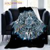 Hunab Ku Mayan Symbol Blanket Flannel Blanket Maya Calendar Glyphs Throws Blanket Bedspread Mayan Ethnic Blanket Sofa Blanket