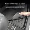 Custom Floor Mats TPE All-Weather 3D Carbon Fiber Texture for 2025-2026 Chery Tiggo 4 Pro Hybrid/HEV
