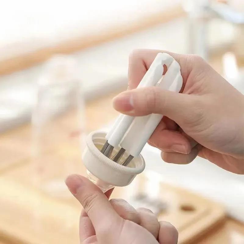 1 escova de limpeza multifuncional para tampa de copo, escova para fenda de teclado, pente para tapete de ar, escova de limpeza, escova para fenda de tampa de garrafa