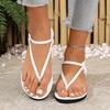 Fashion Summer Women Sandals Casual Roman Low Heel Sandals 2025 Fashion Pointed Toe Flats Trend Women Designer Shoes Sandalias De Mujer
