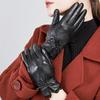Pierre Cardin Women's Goatskin Warm Touchscreen Riding Gloves
