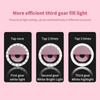 1pcs LED Selfie Ring Fill Light Cell Phone Third Gear Fill Light USB Charge Portable Beauty Flash Po Beauty Light Live Selfie