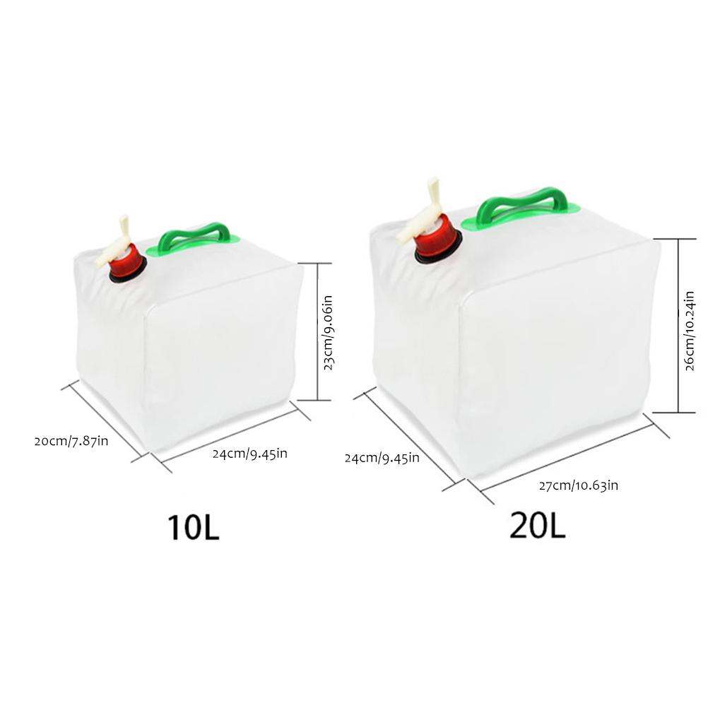 Outdoor Collapsible Water Container Portable Water Carrier Foldable Water Storage Jug for Outdoor Camping Hiking