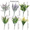 12/18/24PCS Artificial Eucalyptus Plants - UV-Resistant Plastic Faux Greenery -Home Decor, Patio Tabletop, Garden-All-Season