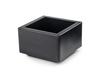 Modern Large Stainless Steel Square Ashtray with Anti-Fly Design for Cigar Rest in Living Room