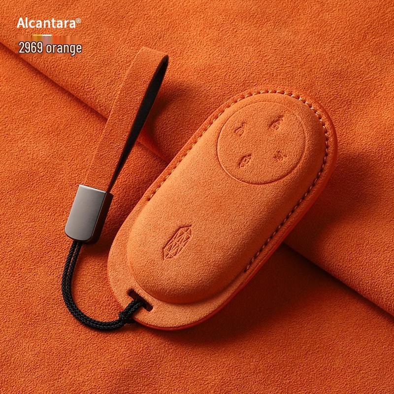 Compatible with Zun Jie M9, Wenjie M8/M7, Xiang Jie S9: Zhi Jie Suede Full Coverage Bluetooth Remote Case.