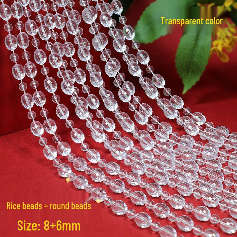 Kristallperlen Türvorhang & Hochzeitsgang Dekoration mit Acrylschnur