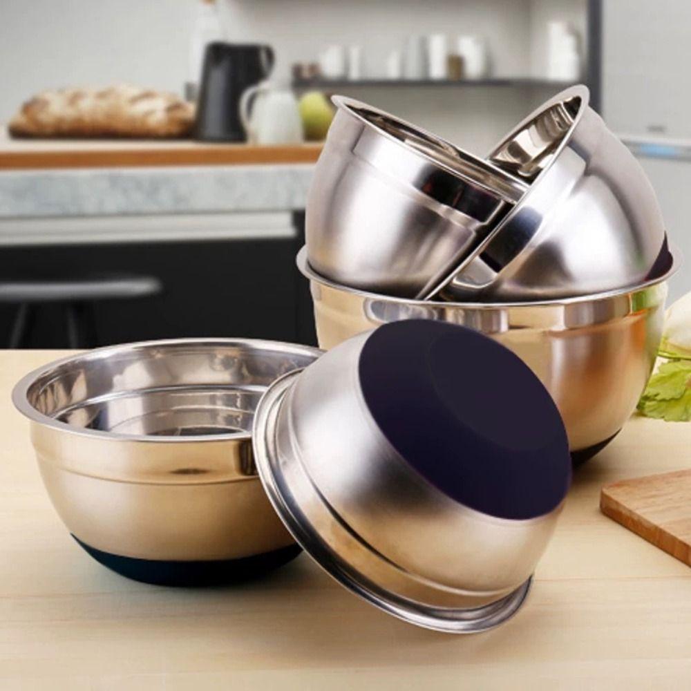 Stainless Steel Household Basins Thickened Egg-beating Basins Stainless Steel Basins Egg-beating