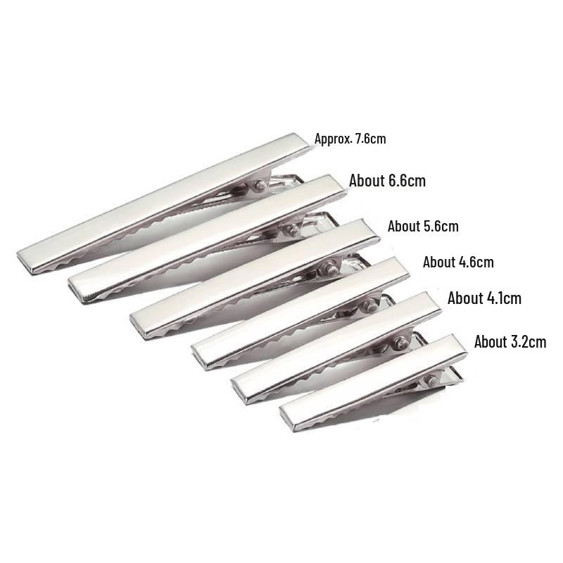 DIY Square Duckbill Hair Clips with Teeth: Thin, Narrow, Thickened Spring Clip Square Duckbill Clip 3.2cm