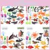 Vibrant Pvc Miniature Ocean Life Figurines Dolphin Seahorse Octopus And Lobster
