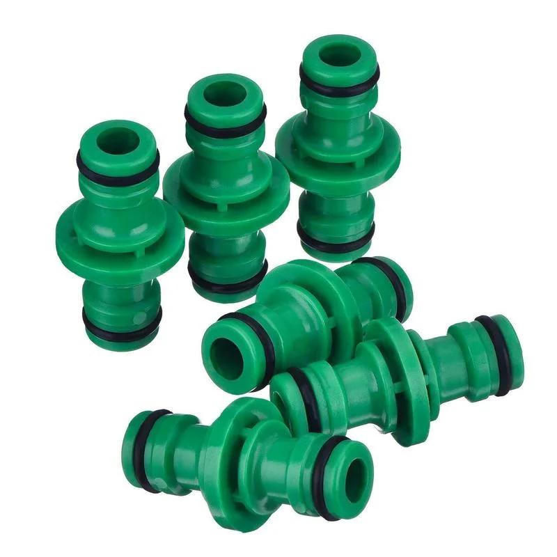 6pc Quickly Connector Wash Water Tube  Joiner Repair Coupling 1/2' Garden Hose Fittings Pipe  Homebrew Double butt nipple