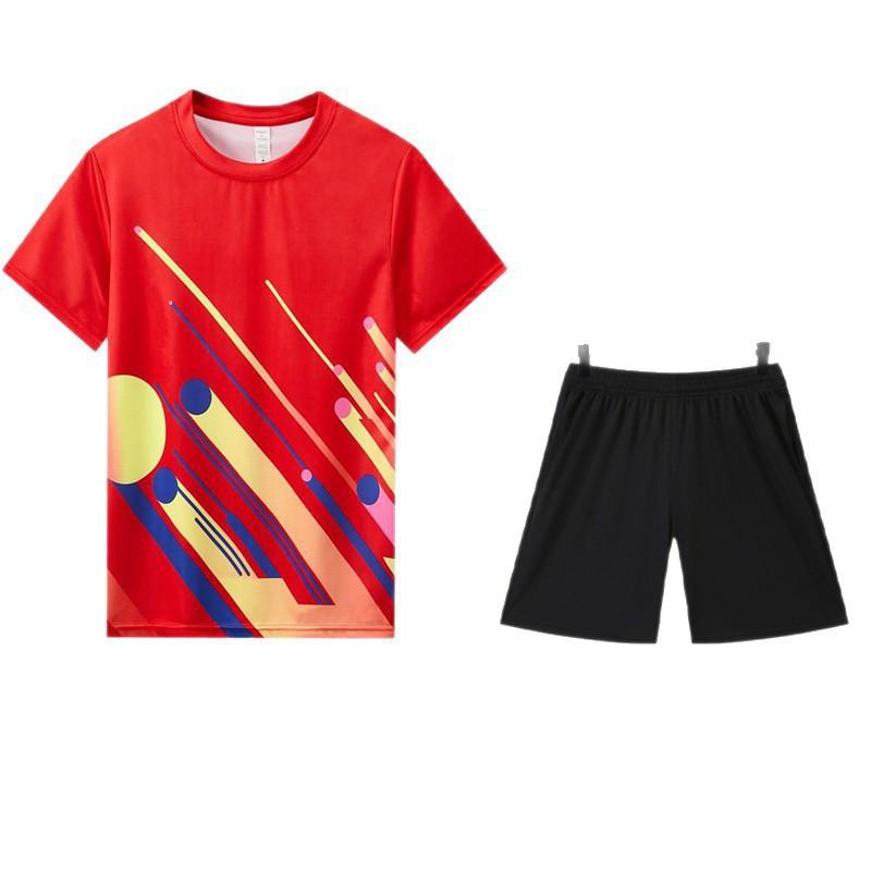 Quick-Dry Badminton Set Men Women Youth Breathable Sportswear Tennis Pickleball Volleyball Training Competition Uniform
