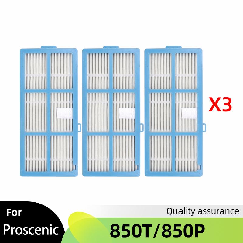 For Proscenic 850T/ 850P Robot Vacuum Spare Part Main Roller Side Brush Hepa Filter Mop Cloth Rag Replacement Accessories