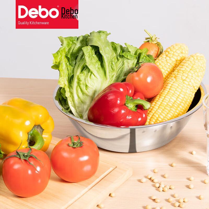 Debo Clinton Stainless Steel Washing Basin & Strainer Set