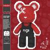 Red Bear Brick Micro Building Block Set (4500 Pieces) Music Gift Adults Children