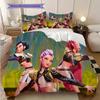 Vibrant Fantasy Dance Performance Bedding (1 * duvet cover + 2 * pillowcase, without core) 2D Flat Duvet cover and pillowcase Soft and comfortable