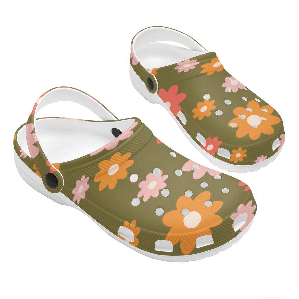 Cute Printed EVA Clogs Women Men Flexible Breathable Slip On Summer Sandals Casual Shoes Soft Sole Daily Walking Leisure Wear