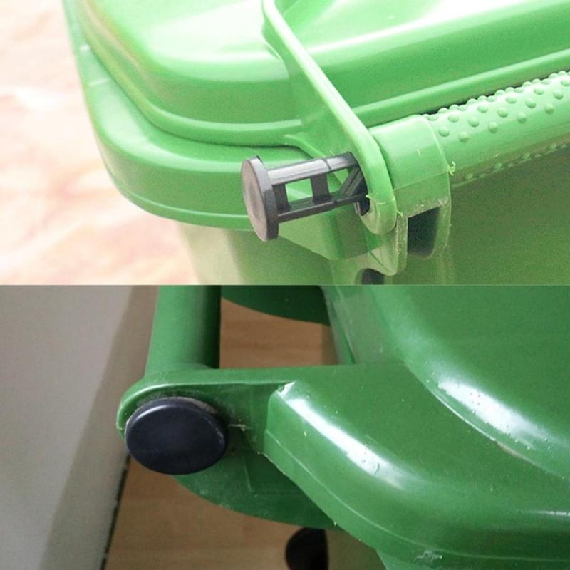 6Pcs Solid Trash Can Lid Connecting Pin Noise Reducing Plastic Hinge Pin for Trash Can Lid Dustbin Accessories