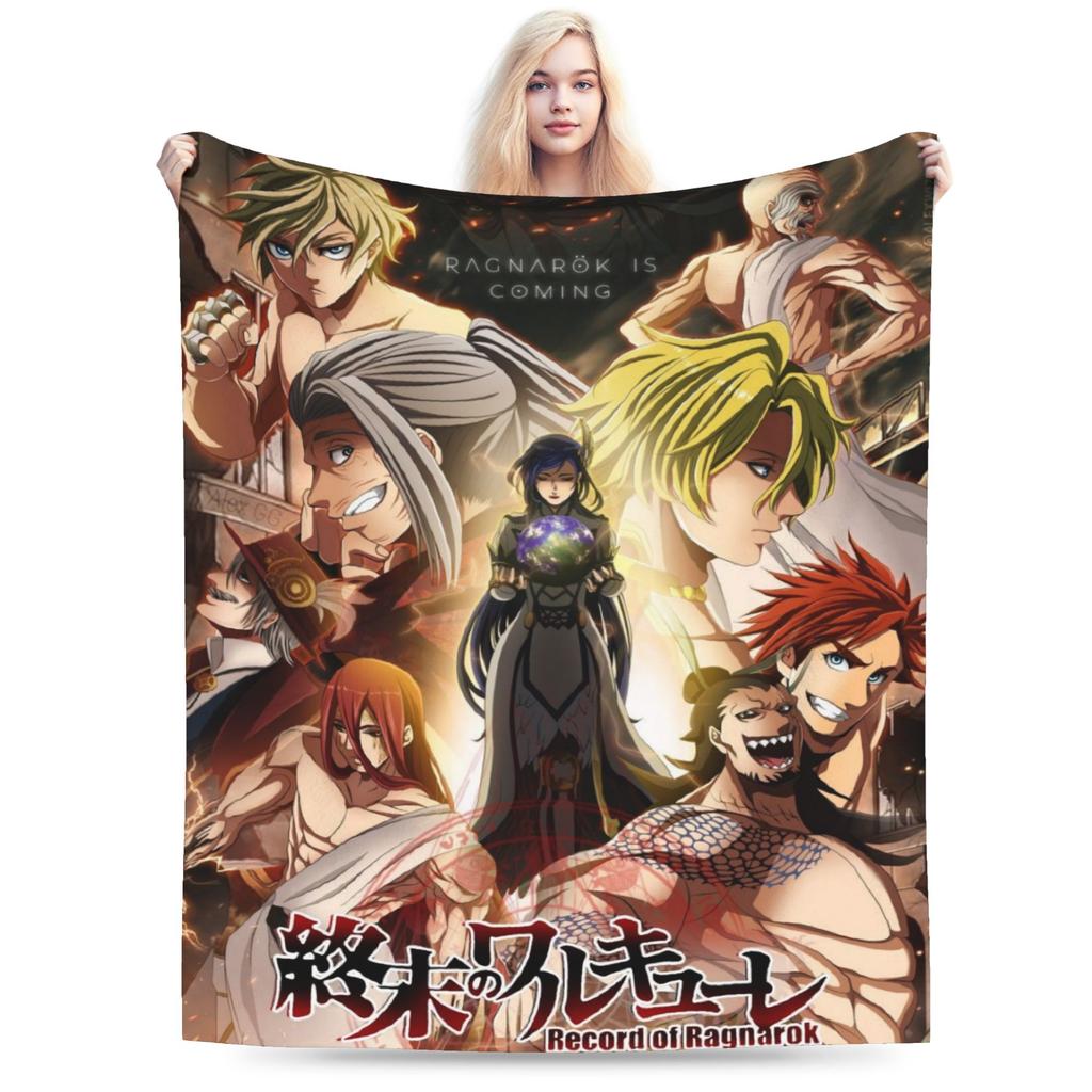 Anime Record Of Ragnarok Blankets Fleece  Cozy Ultra-Soft Throw Blanket for Sofa Plush Thin Quilt