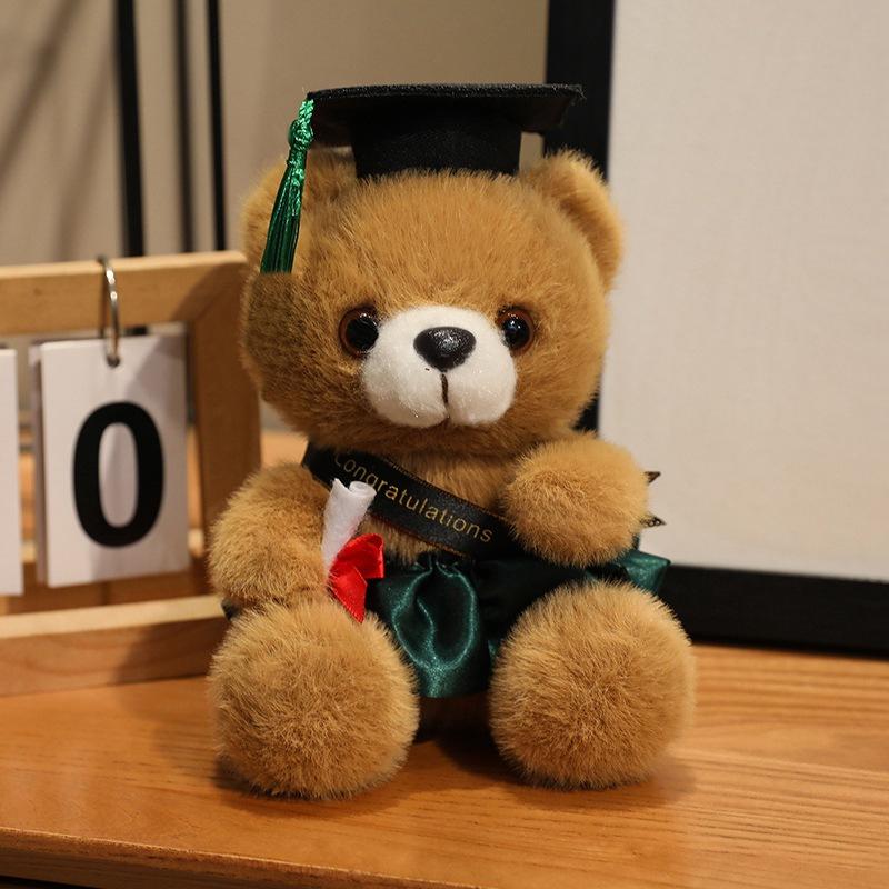 Dress Dr. Bear Doll Plush Toy Dr. Hat Bear Hug Bear Doll Ragdoll Graduation Gift
