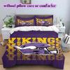 football Logo Pattern Bedding Quilt Set Quilt Cover Pillowcase Home Decoration Birthday Gift (1*duvet cover+ 2*pillowcase, without core)