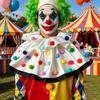 Clown Kragen mit bunten Pompons Satin Joker Halskrause Umhang für Karneval Halloween Zirkus Cosplay Kostüm