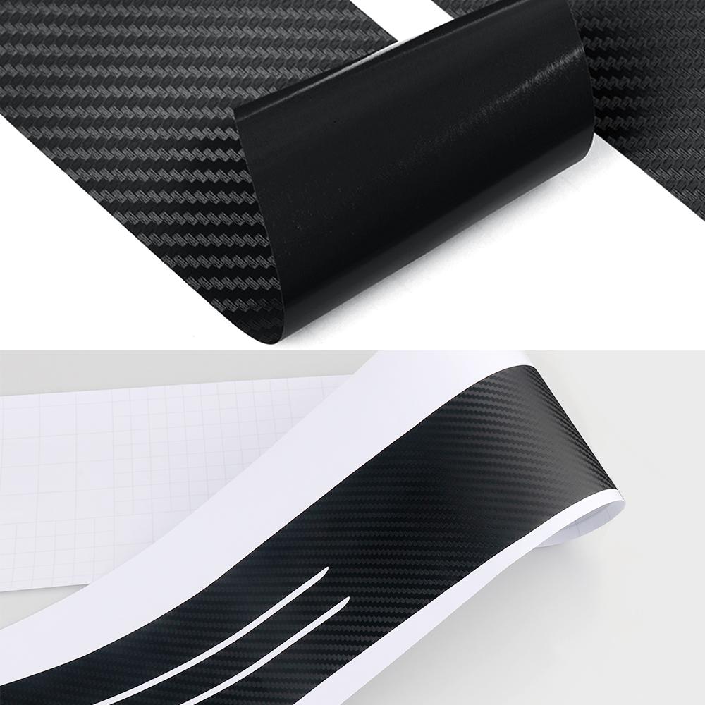 1pc Carbon Fiber Car Rear Bumper Load Edge Protector Sticker For Citroen C3 C5 C2 Knobc4 Picasso C1 Berlingo VTS Car Accessories