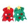 Dogs Christmas Costume Pet Xmas Tree Headwear Cat Apparel Festive Red