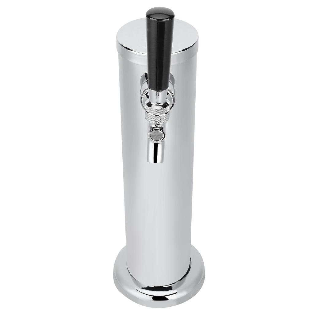 Stainless Steel Beer Draft Tower with Single Faucet Dispenser Home Brewing Equipment