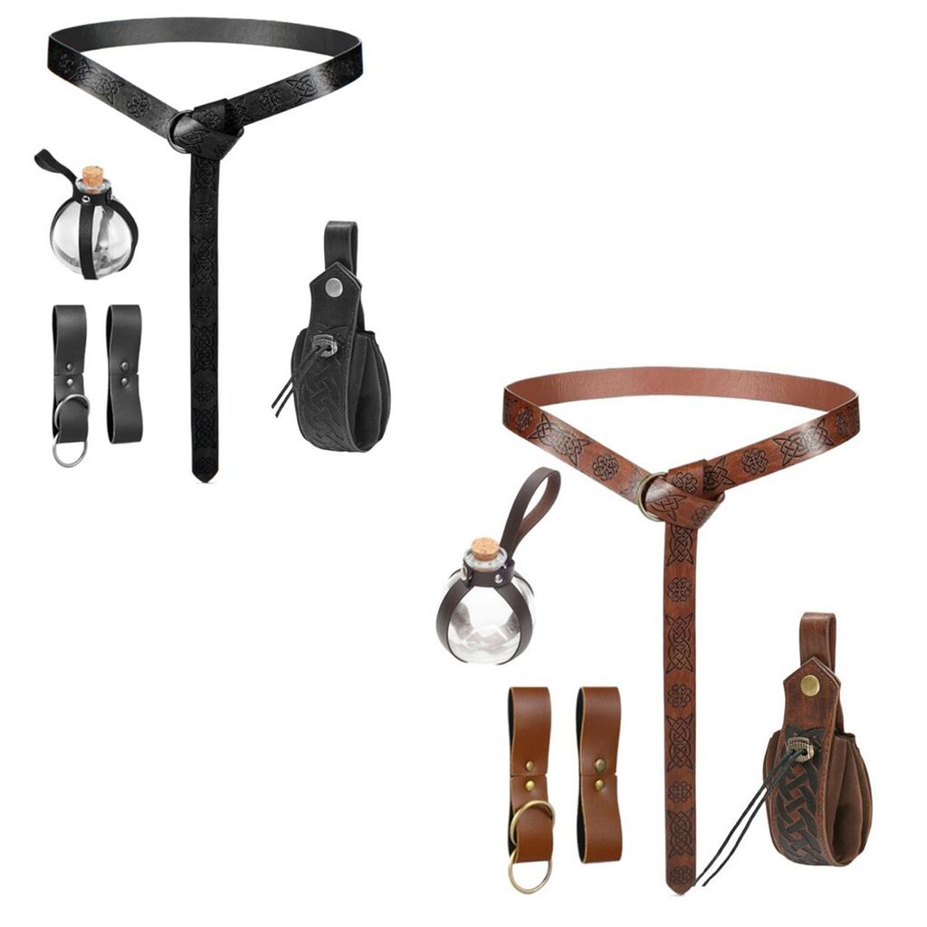 Medieval Waistband Vintage Cosplay Alchemist Belt for Men Cosplay Supplies Waistband for Photoshoots and Stage