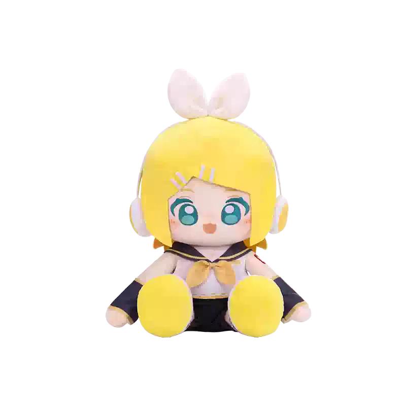 8/15/35cm Official Minidoll Hatsune Miku Sitting Official Cotton Doll Plush Figure Plush Backpack Pillow Doll Gift Fufu Doll