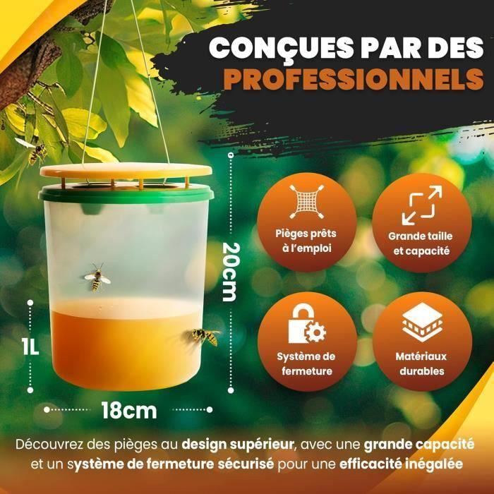 Miceco 2x pièges à guêpes professionnels grande taille - piège à frelon asiatique