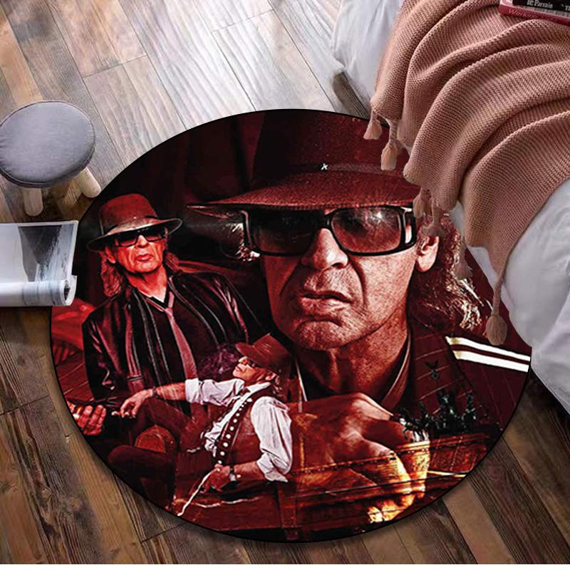 Udo Lindenberg Rond Vloerkleed - Decoratief Kantoorkleed Voor Woonkamer Slaapkamer Deurmat Vloerkleed Computerstoel Gebiedskleed