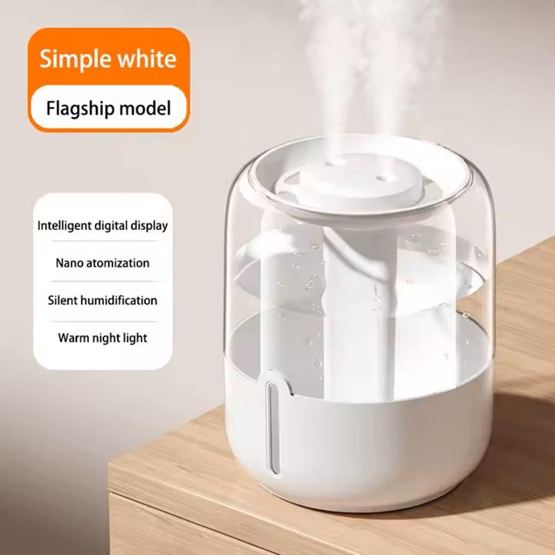Air Humidifier 6.8L Large Capacity Humidifier USB Dual Mist For Home Dormitory Office Bedroom Desktop Night Light