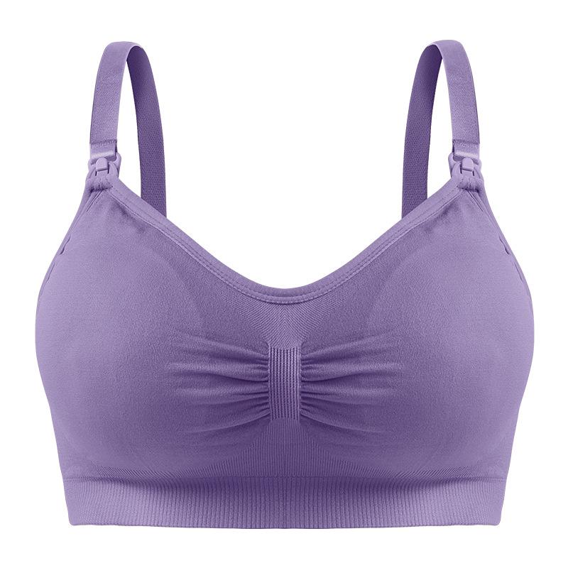 Seamless Front Closure Anti-Sag Nursing Bra for Pregnant and Breastfeeding Moms