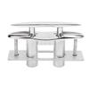 5in Boat Cleat 316 Stainless Steel Pull Up Deck Cleat Retractable Heavy Duty Flush Mount Dock Cleats with Backing Plate
