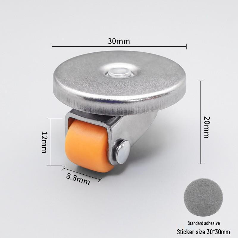 Silent Mini Caster Wheel for Furniture and Drawers - Load-bearing, Directional Roller Wheel