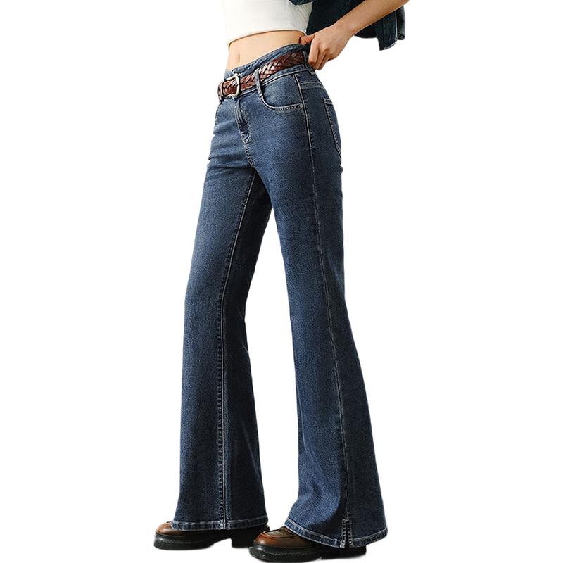 

Semir Women s High-Waist Split Hem Flared Jeans 28