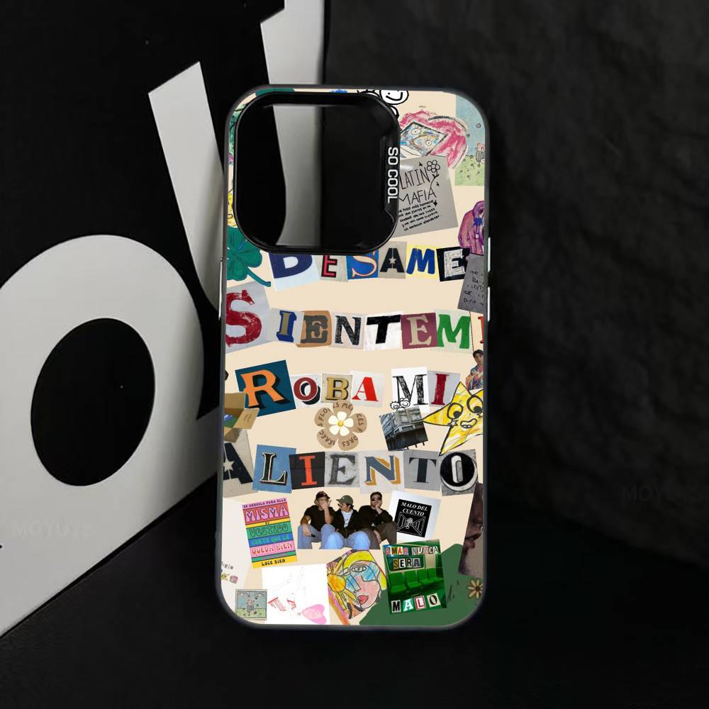 

L-Latin M-Mafia Phone Case For iPhone 17,16,15,14,13,12,11 Plus,Pro Max,XS,Colorful Silver Phone case Funda Cover iPhone16se4