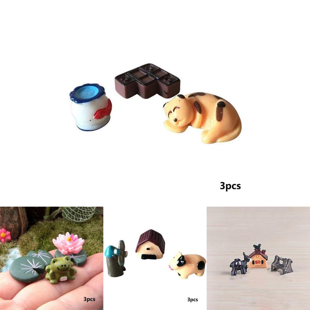 Charming Mini Animals Resin Ornaments For Delightful Fairy Garden Decoration