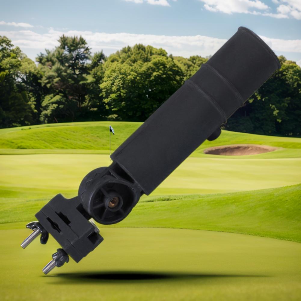 Golf Trolley Umbrella Stand Adjustable Golf Push Cart Umbrella Mounting Attachment for Golf Cart Bike Baby Stroller