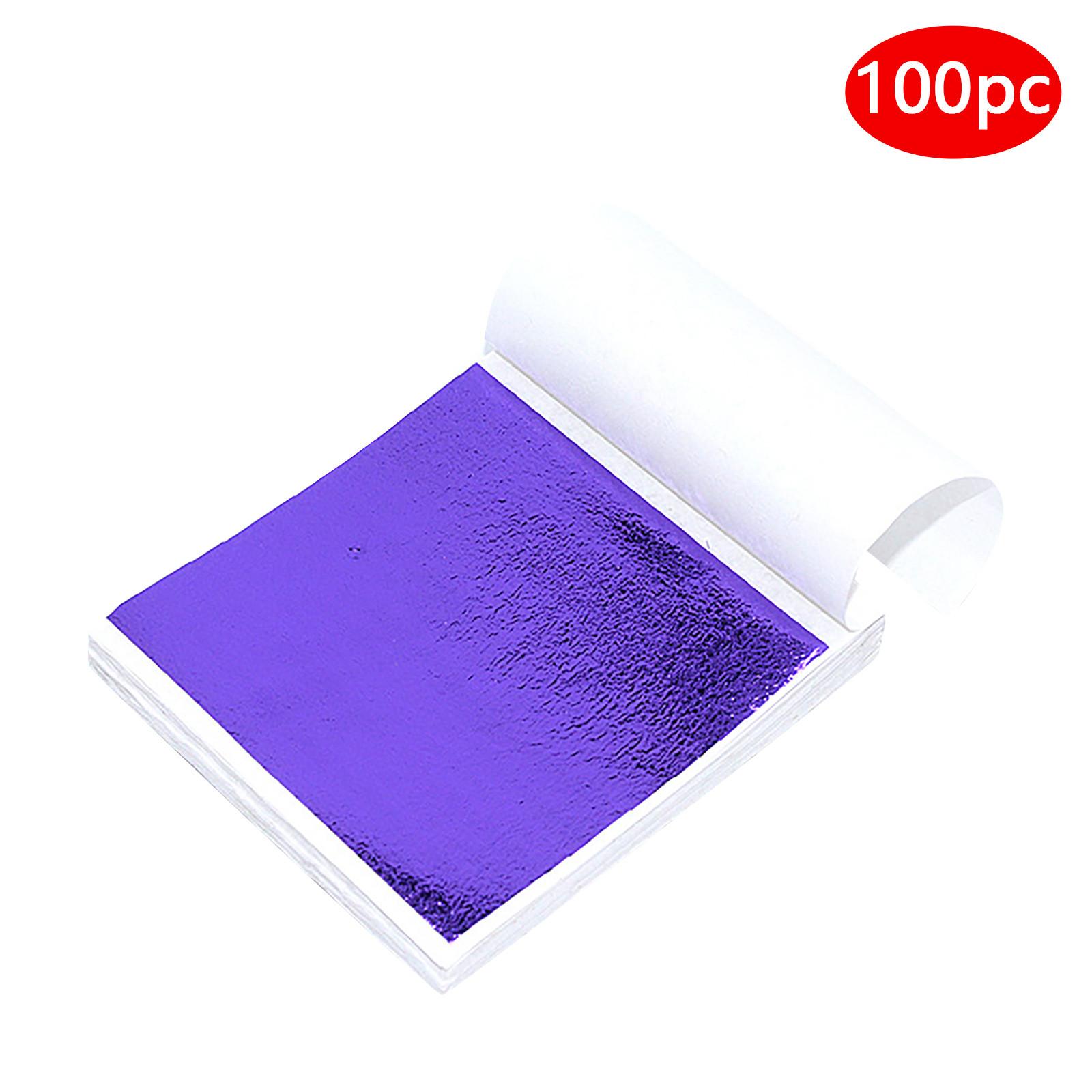 

100 листов имитация золотой фольги, бумага с листьями, позолота, сделай сам, художественная крафт-бумага, украшения для дня рождения, свадьбы, торта, десерта E разноцветный