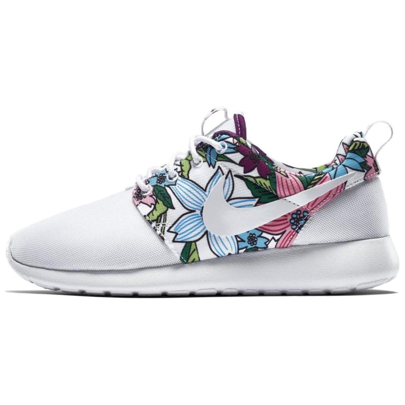 

Женские кроссовки Nike Roshe One Print White White-Bold-Berry 599432-113